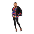 African Print Accent Poncho - Style B