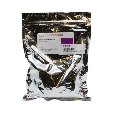 Bag Of 10 Dye Blocks (For Candles) - Lilac