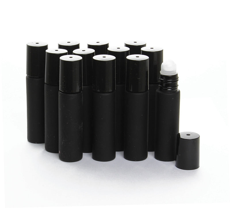 1/3 oz. Bottles - Set Of 12 - Black
