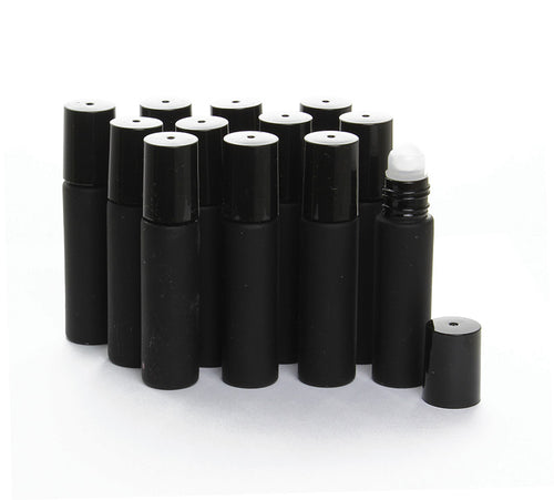 1/3 oz. Bottles - Set Of 12 - Black
