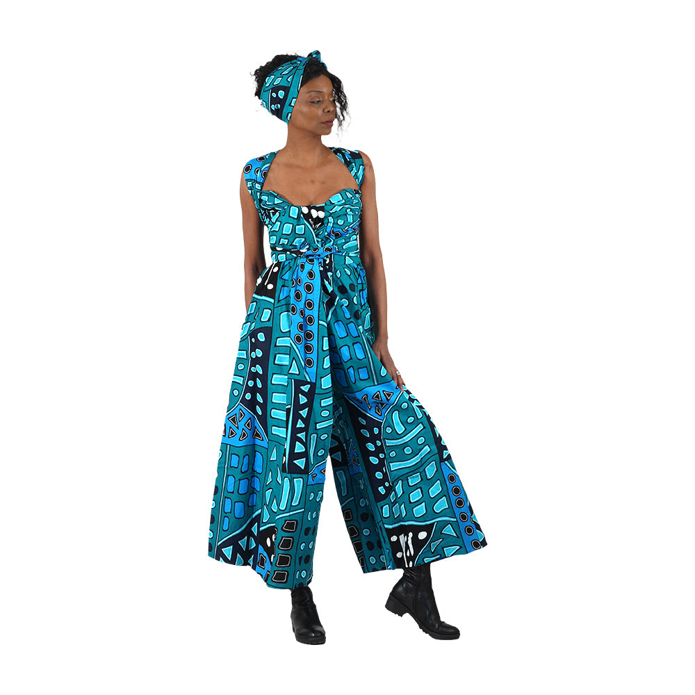 African Print Infinity Jumpsuit - Style A