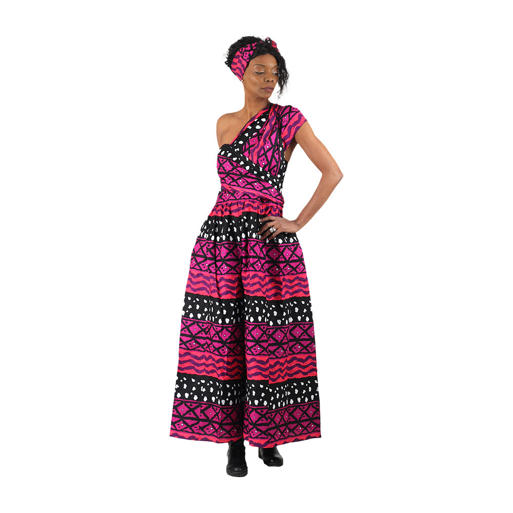 African Print Infinity Jumpsuit - Style A