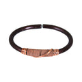 Burgundy Twist Cuff - Copper