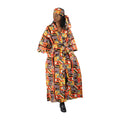 Ankara Print Long Kimono - Style A