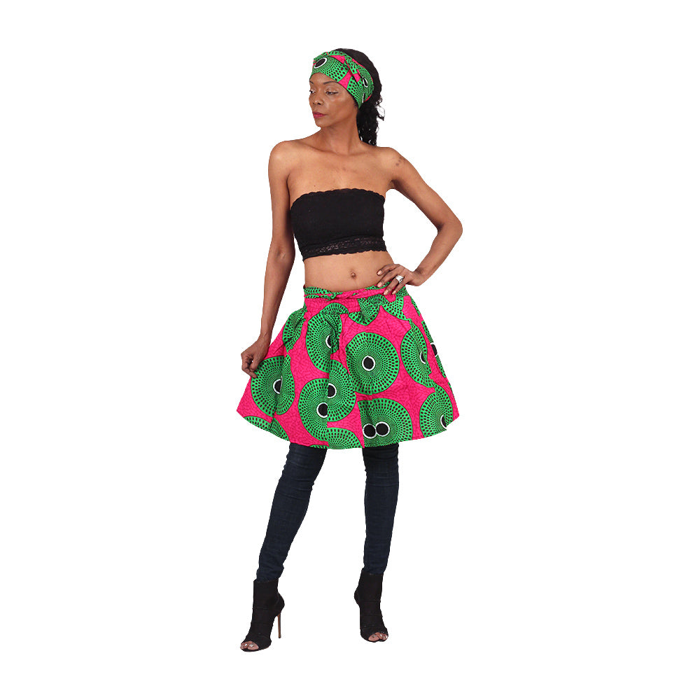 African Print Mini Skirt - Style A