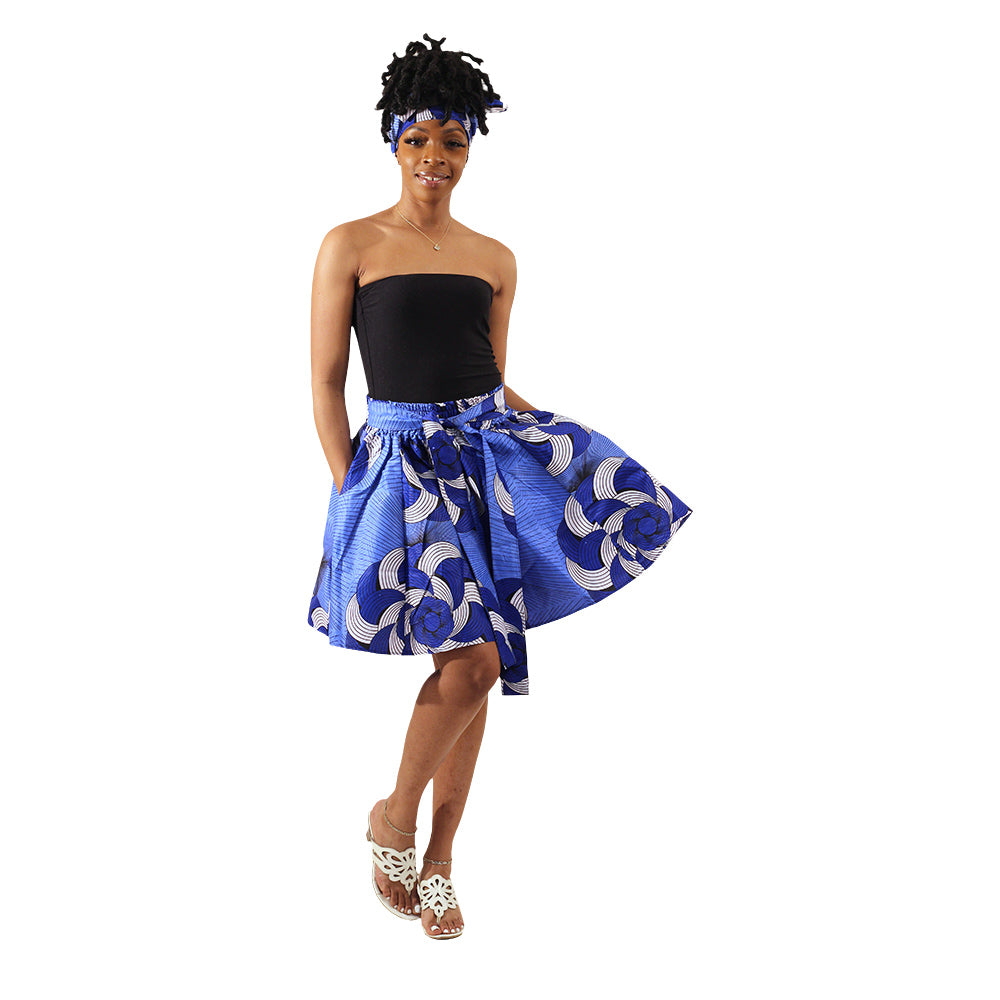 African Print Mini Skirt - Style A