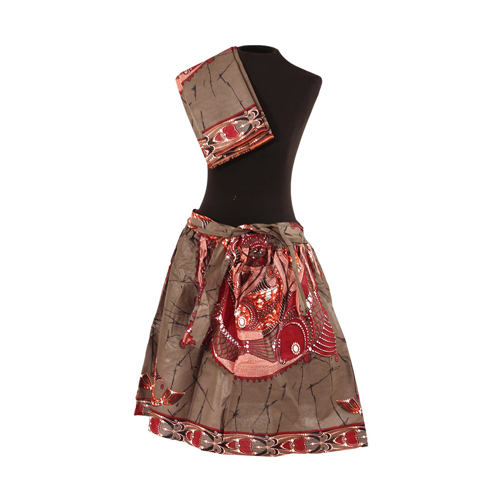 African Print Mini Skirt - Style A