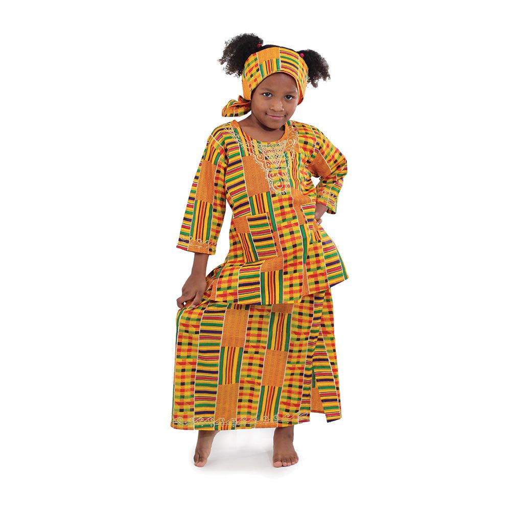 Children's Kente Skirt Set - Style #1 - Large
