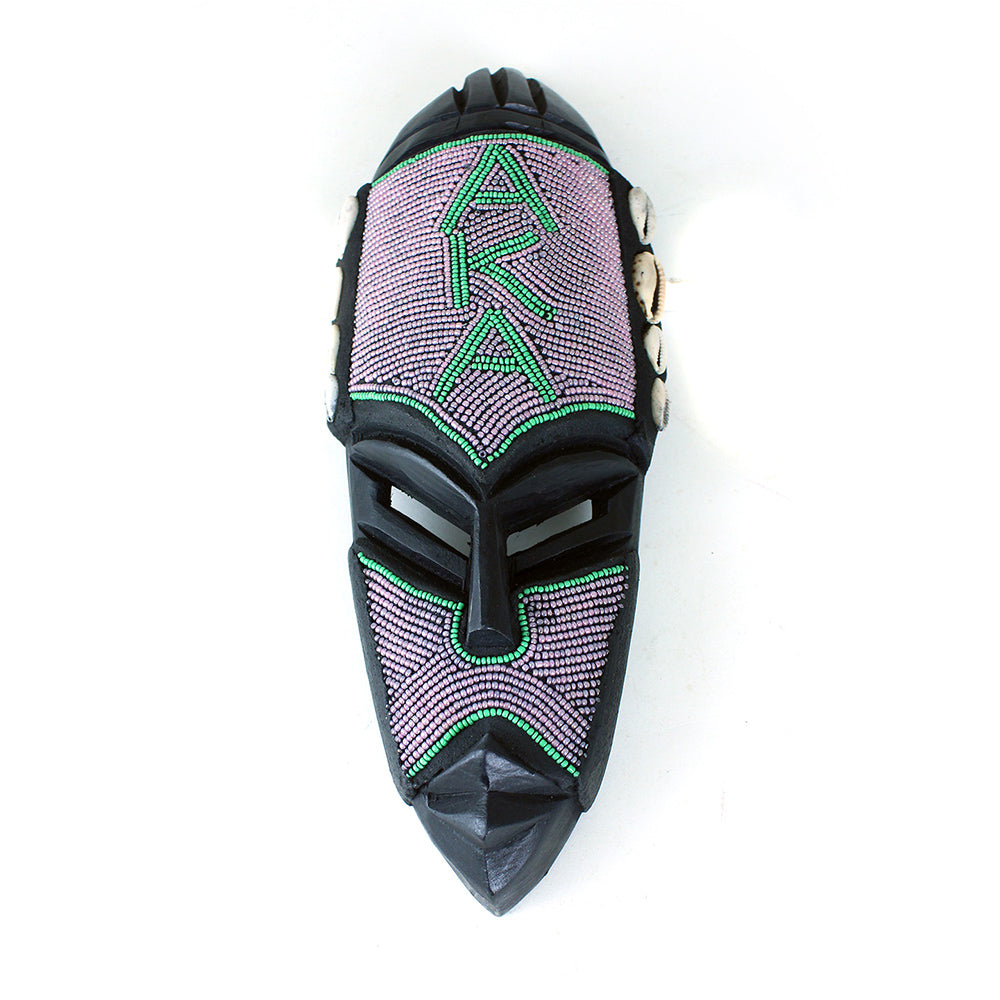 Fraternity/Sorority Beaded Fang Mask - AKA