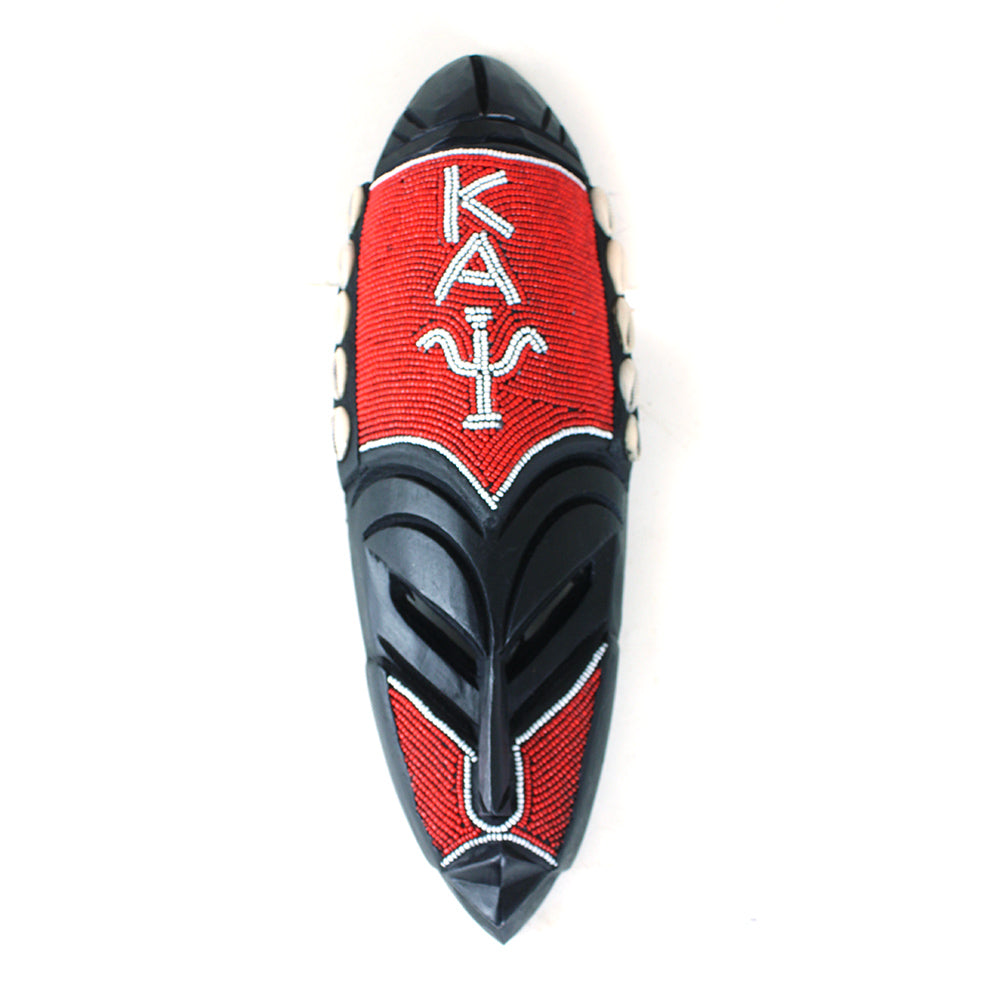 Fraternity/Sorority Beaded Fang Mask - AKA