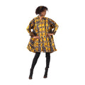 Ankara Print Button Hi/Lo Shirt - Style A