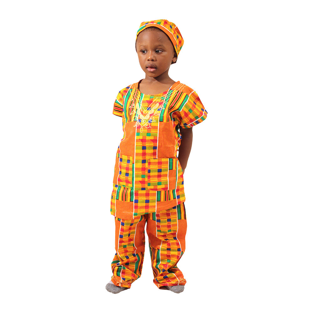Children's Kente Pant Set - Style #1 - Large