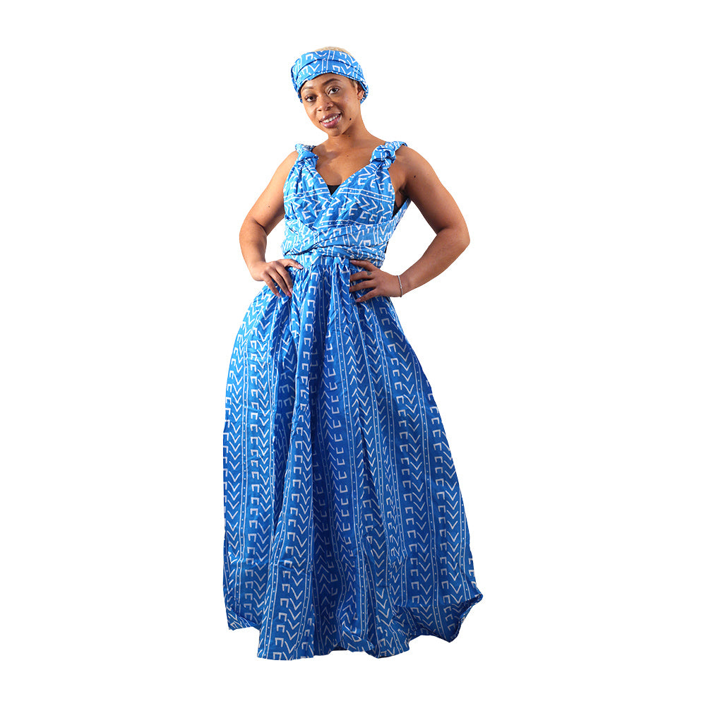 Ankara Print Infinity Dress - Style A
