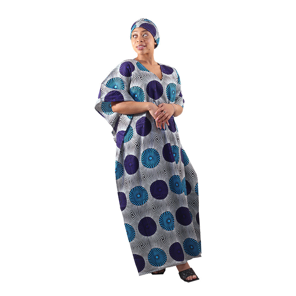 Ankara Print Kaftan - Style A