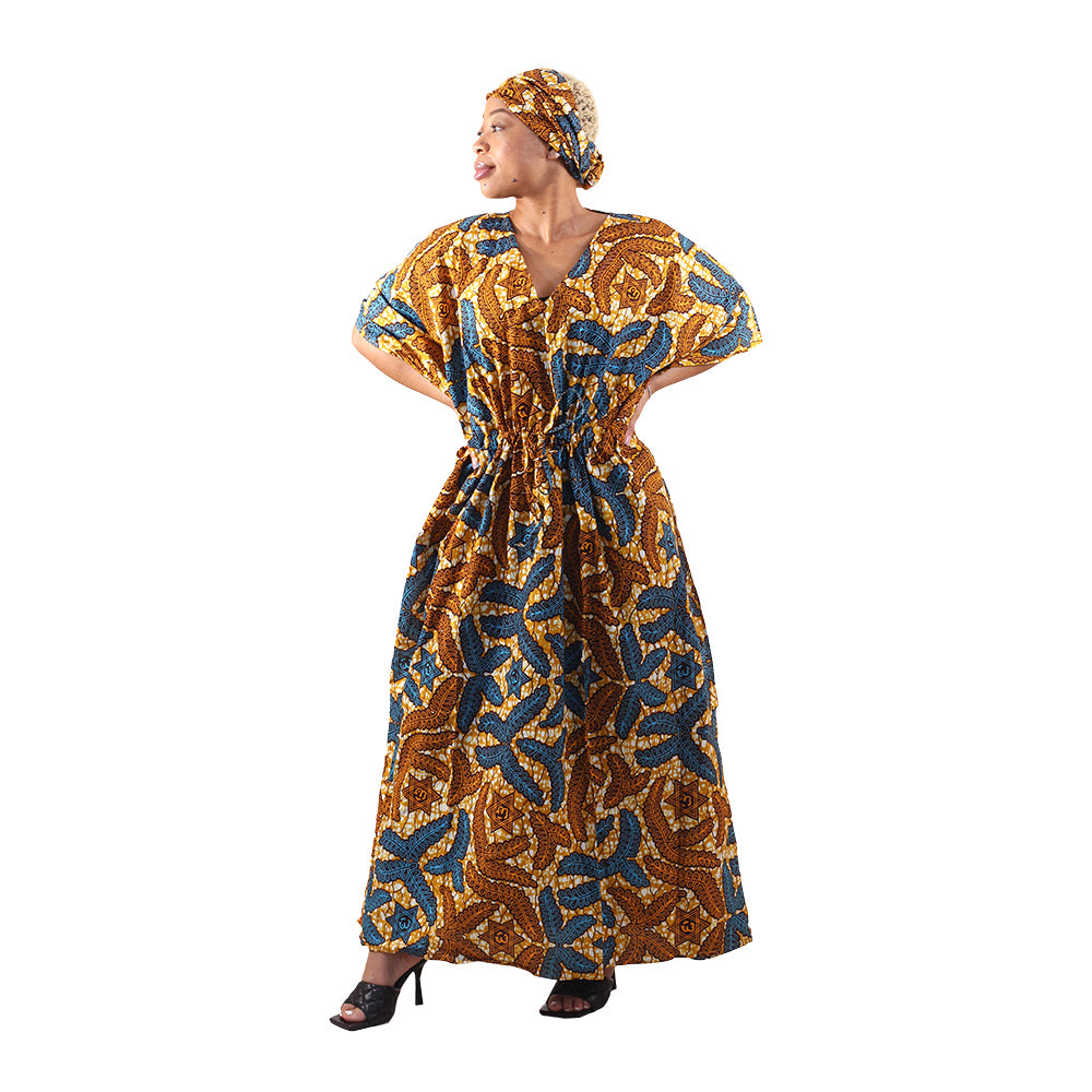 Ankara Print Kaftan - Style A