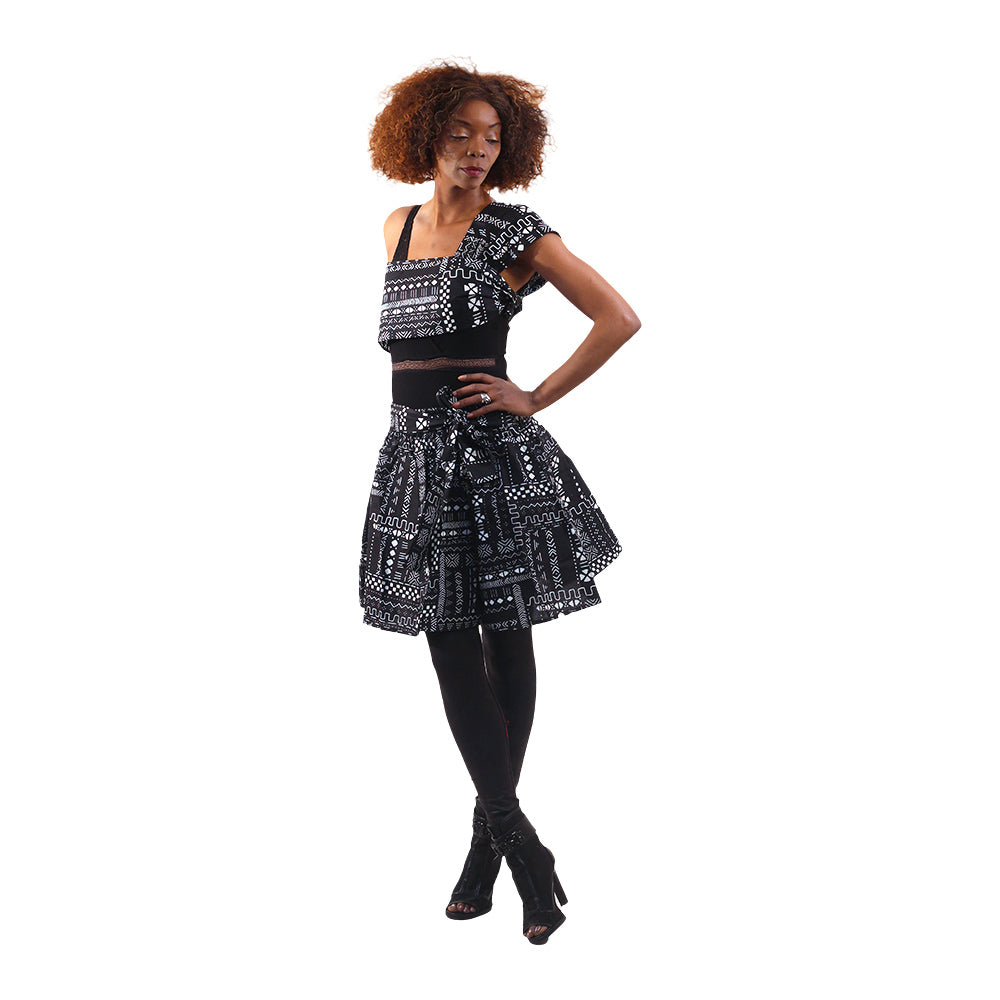 African Print Mini Skirt - Style A