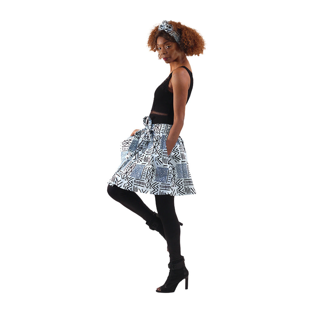 African Print Mini Skirt - Style A
