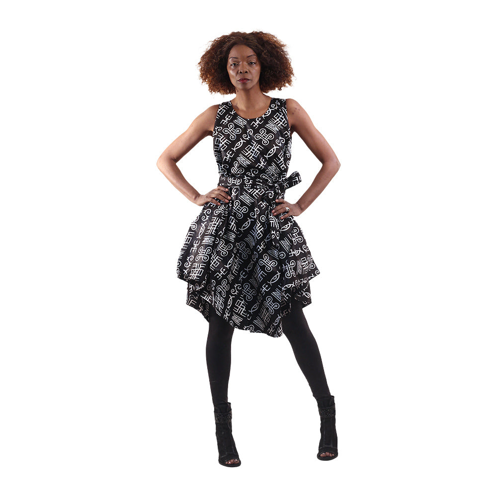Ankara Print Umbrella Dress - Style-A