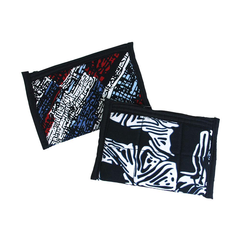 Kitenge Padded Zipper Travel Pouch - ASSORTED - SM
