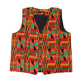 African Designer Kente Vest - 2X - #2