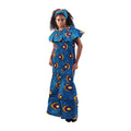 Ankara Print Smocked-Top Mermaid Skirt Set - Style A