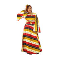 Ankara Print Hathi Wrap Dress - ONE SIZE - Style A