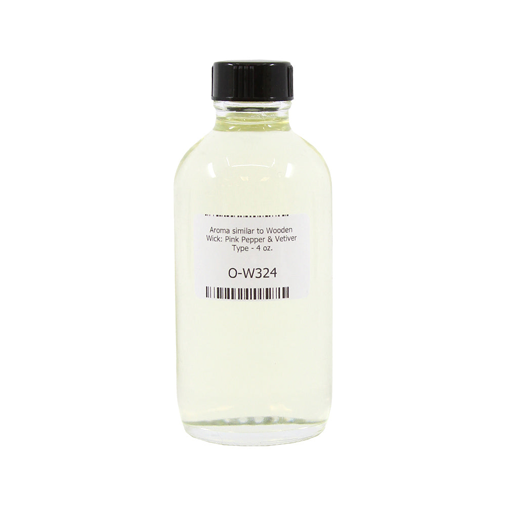 Wooden Wick: Pink Pepper & Vetiver Type - 1 oz.
