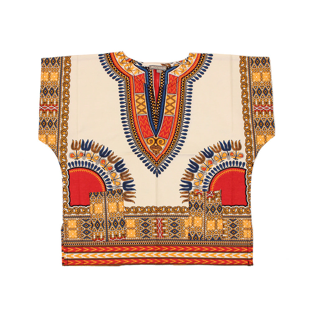 Children's Traditional Dashiki - Black/Blue - Large