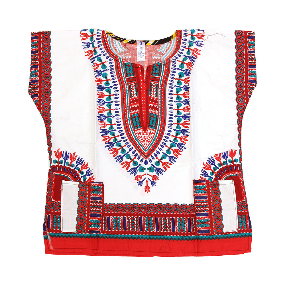 Children's Sleeveless Dashiki - SIZES - Fuchsia - Large