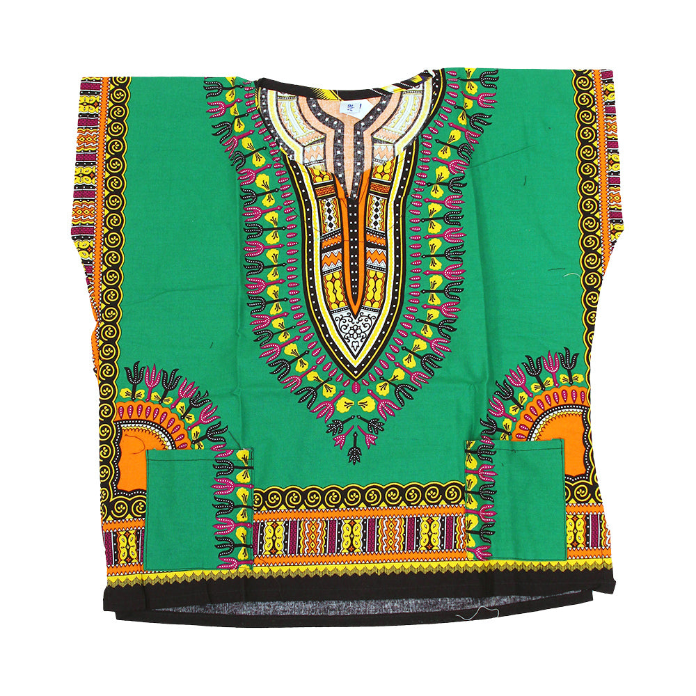 Children's Sleeveless Dashiki - SIZES - Fuchsia - Large