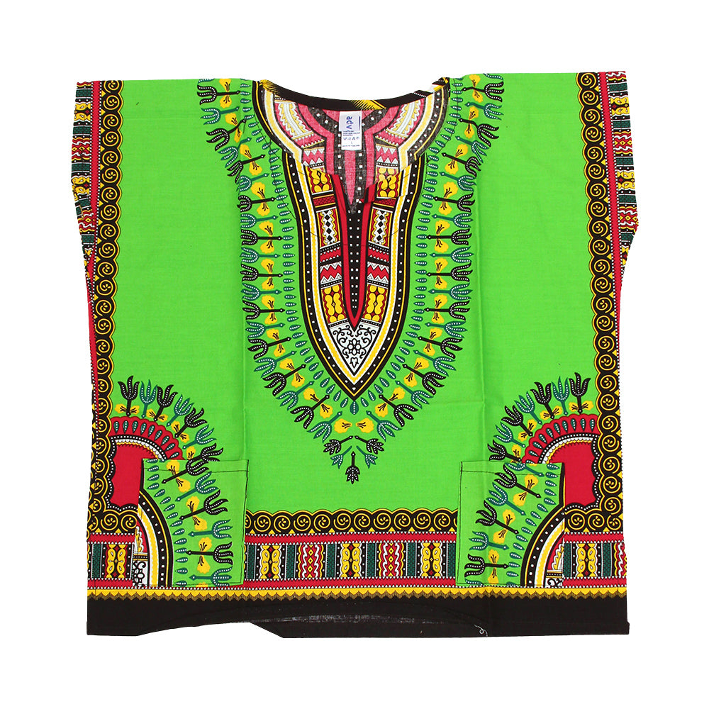 Children's Sleeveless Dashiki - SIZES - Fuchsia - Large