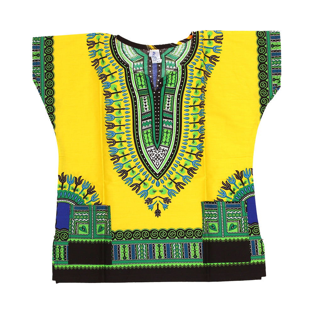 Children's Sleeveless Dashiki - SIZES - Fuchsia - Large