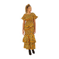Ankara Print Short Sleeve Smocked Top Dress Set - Free - Style A
