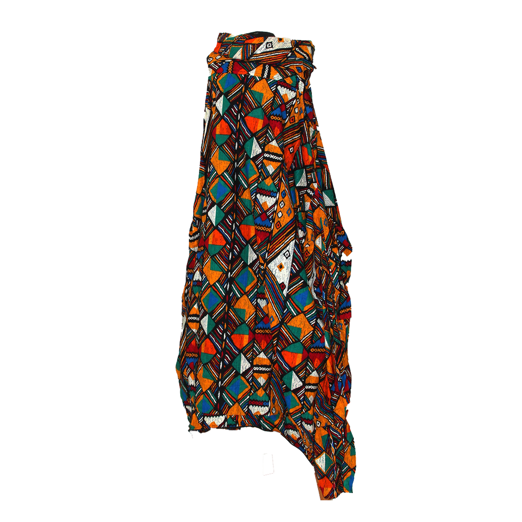 Big Ankara Print Zip Jumpsuit - Large Pockets - Style A