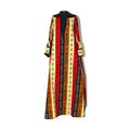 Ankara Print A-Line Long Dress - 2X - Style A
