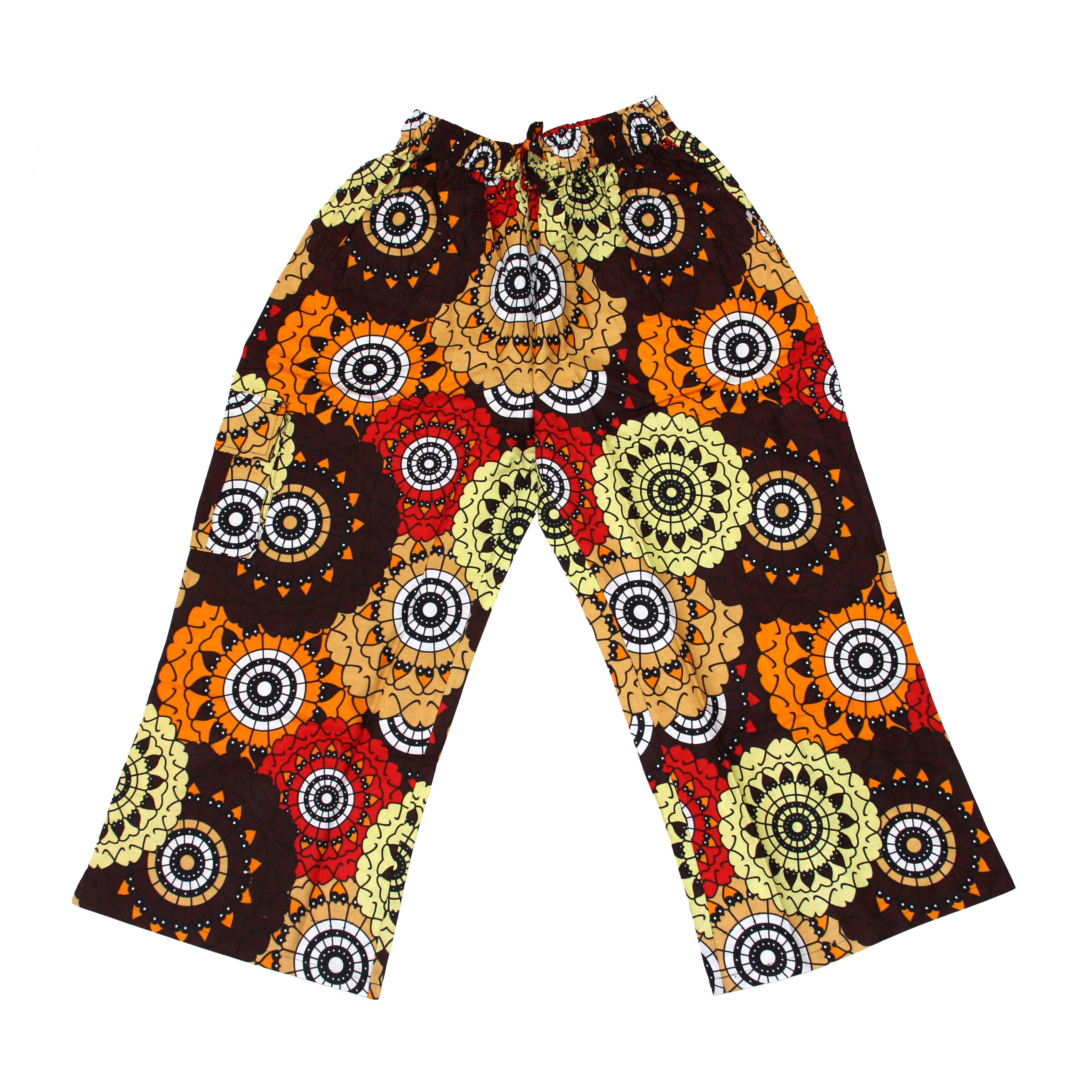 Ankara Print Cargo Pants - Style A
