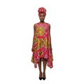Ankara Print Umbrella Dress - Style-A