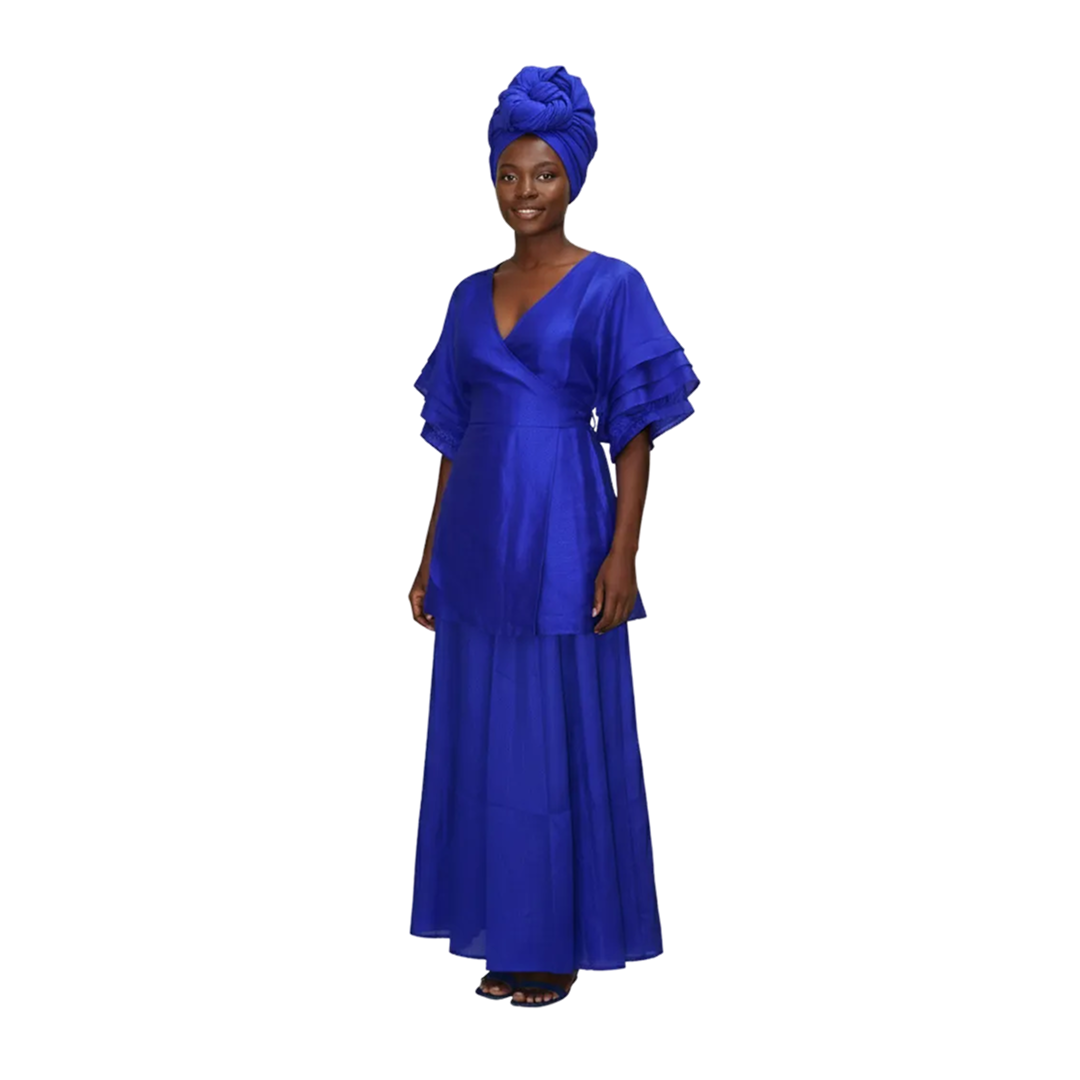 2-Piece Skirt Set - Solid Colors - FREE SIZE - Black