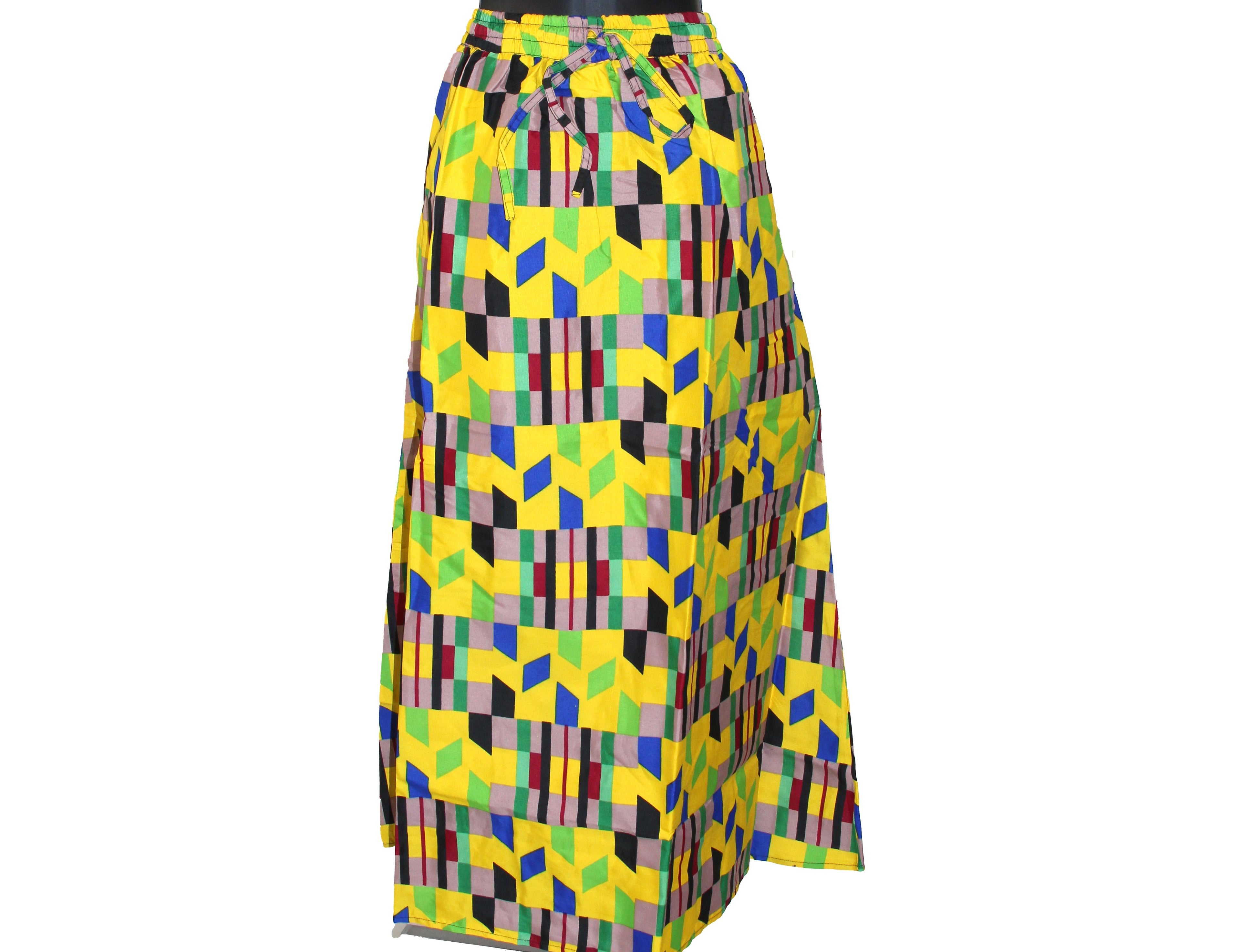 Ankara Print 2-Panel Skirt - ONE SIZE - Style A