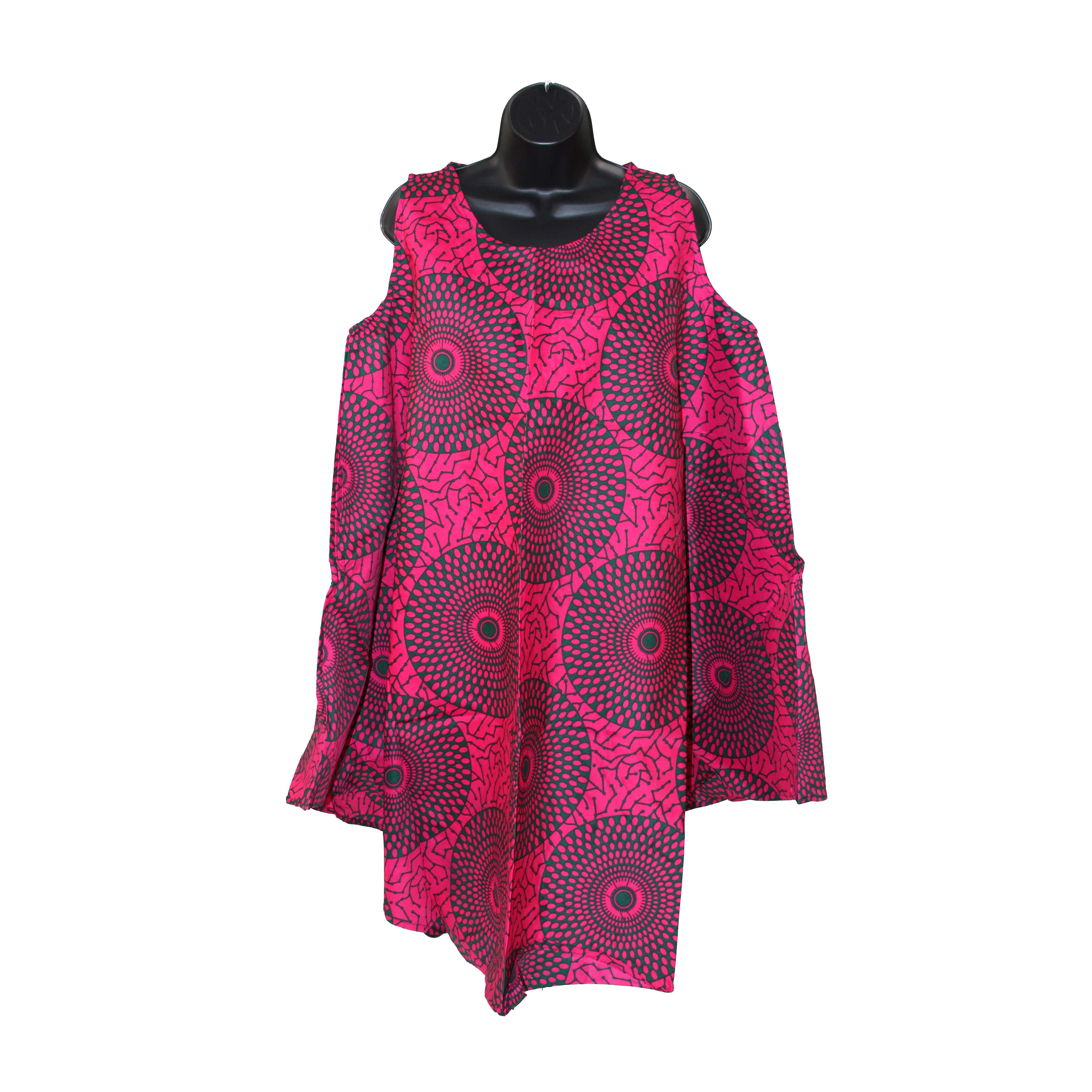 Ankara Print Umbrella Dress - Style-A
