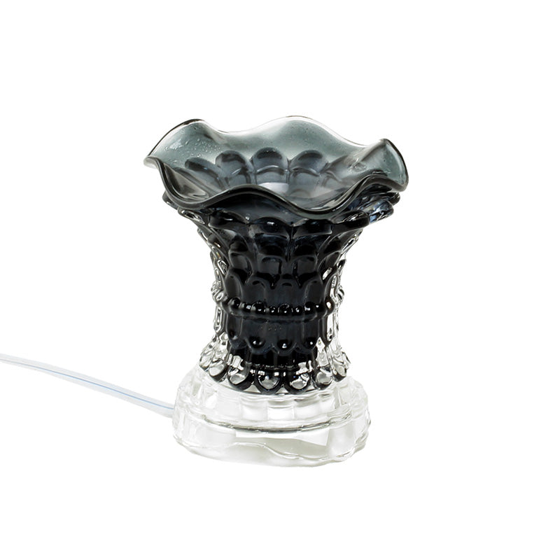 Electric Curved Glass Oil Burner - Black