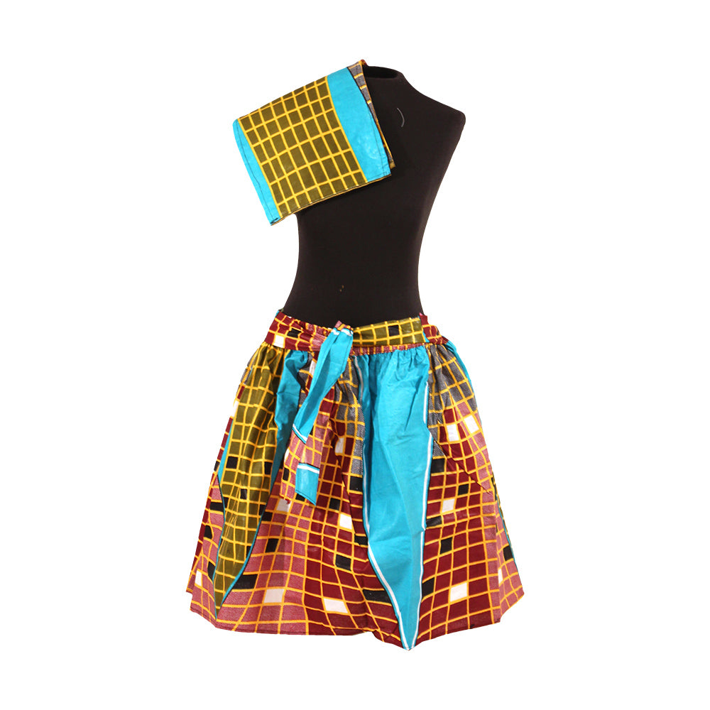 African Print Mini Skirt - Style A