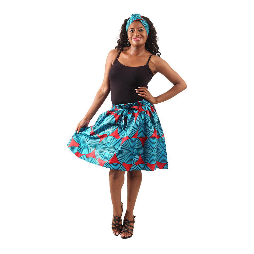 African Print Mini Skirt - Style A