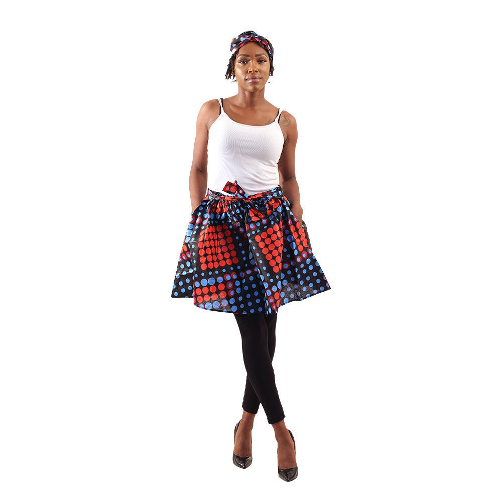 African Print Mini Skirt - Style A
