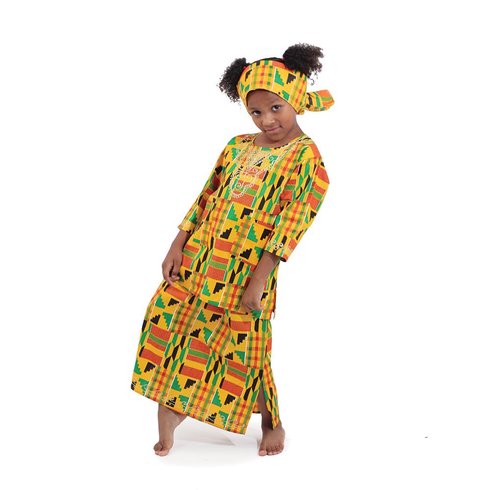 Children's Kente Skirt Set - Style #1 - Large