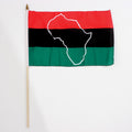 12x18" African American Stick Flag - Map