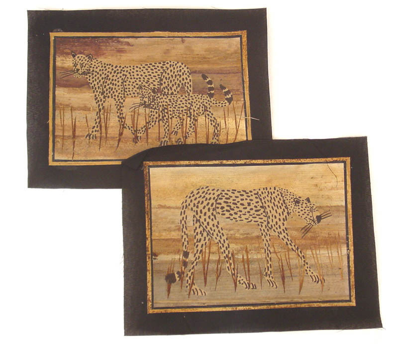 Banana Leaf Painting - Cheetah