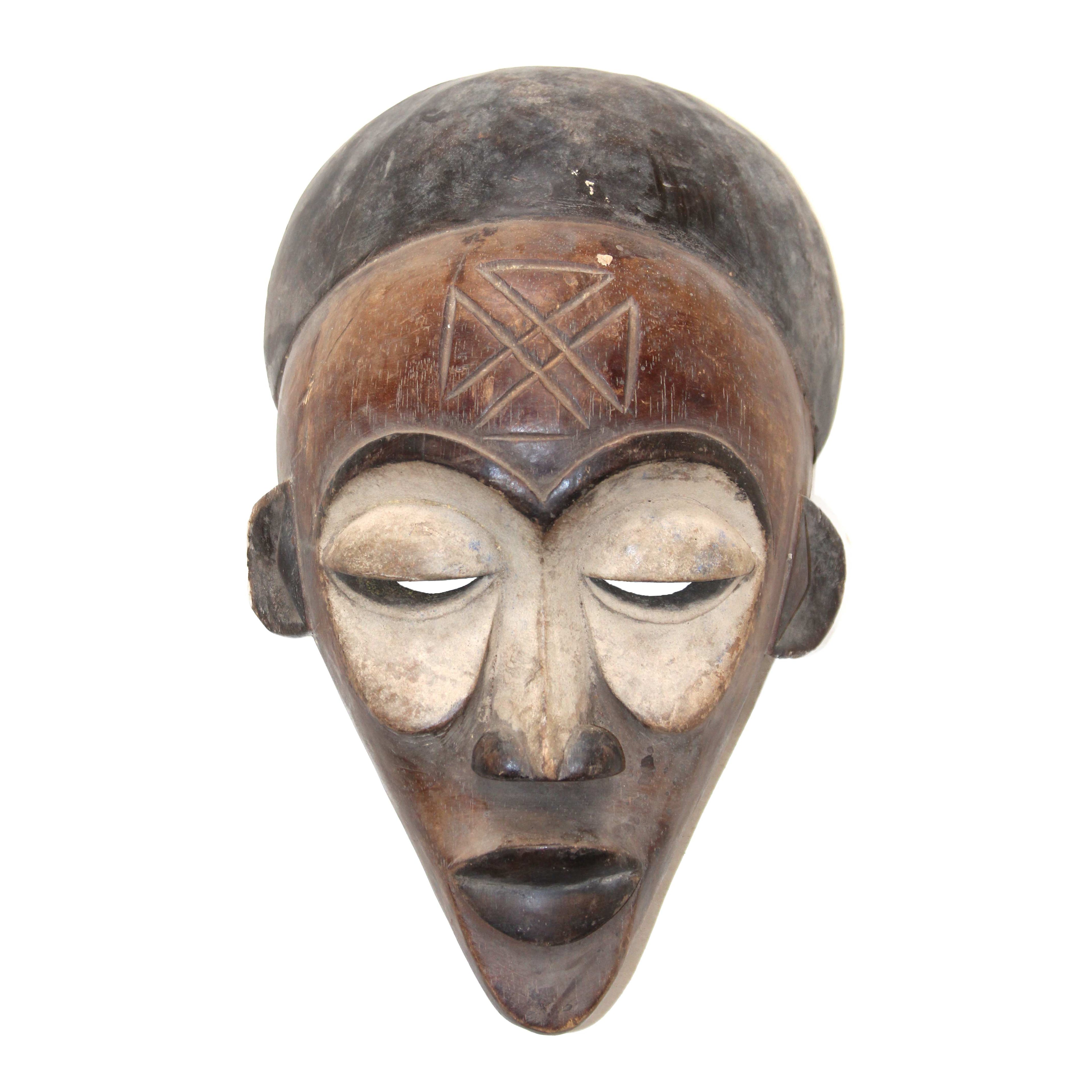 African Cameroon Wooden Mask - Style A