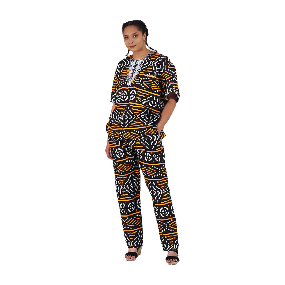 Africa Print Dashiki & Pants - Style A