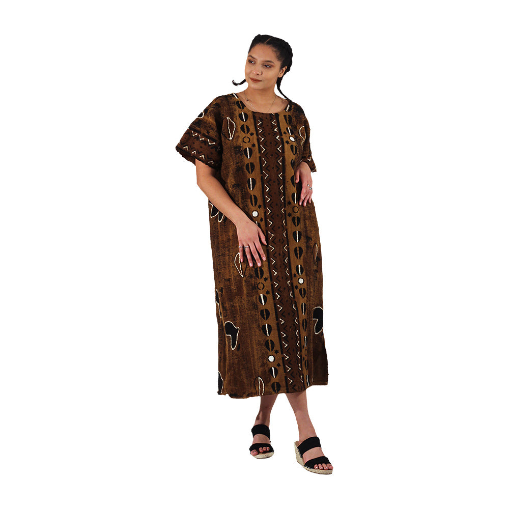 Authentic Mud Cloth Dress - 3 Color